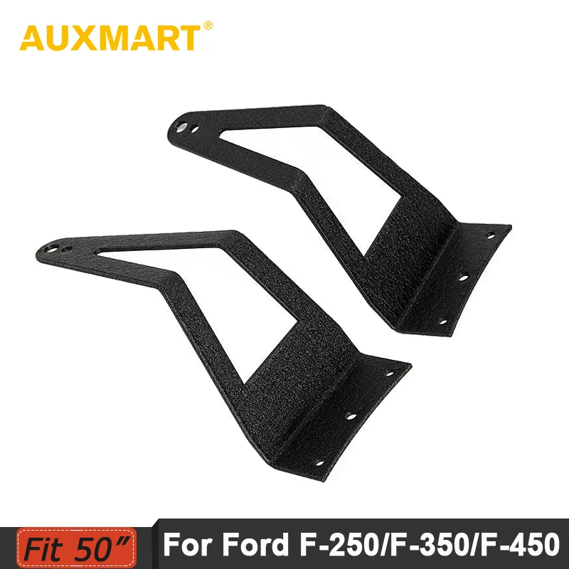 

Auxmart Mounting Bracket Upper Windshield Mounts Fit 50inch Straight Curved Led Light Bar For Ford F-250/F-350/F-450 Excursion