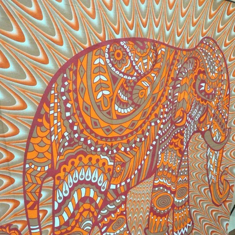 OCHINE 147*147 см в богемном стиле Мандала Одеяло s гобелен слон настенный Wandbehang гобелен Одеяло общежития Мантас