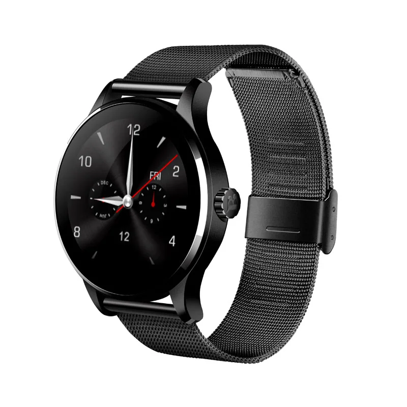 K88H Round Bluetooth font b Smart b font font b Watches b font Clock Classic Health