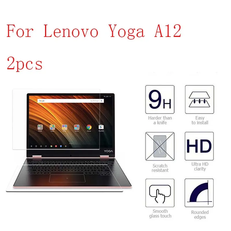 9H Premium Glass Film For Lenovo Yoga A12 Screen Protectors Tempered Glass Films Tablets 2pcs in 1 package