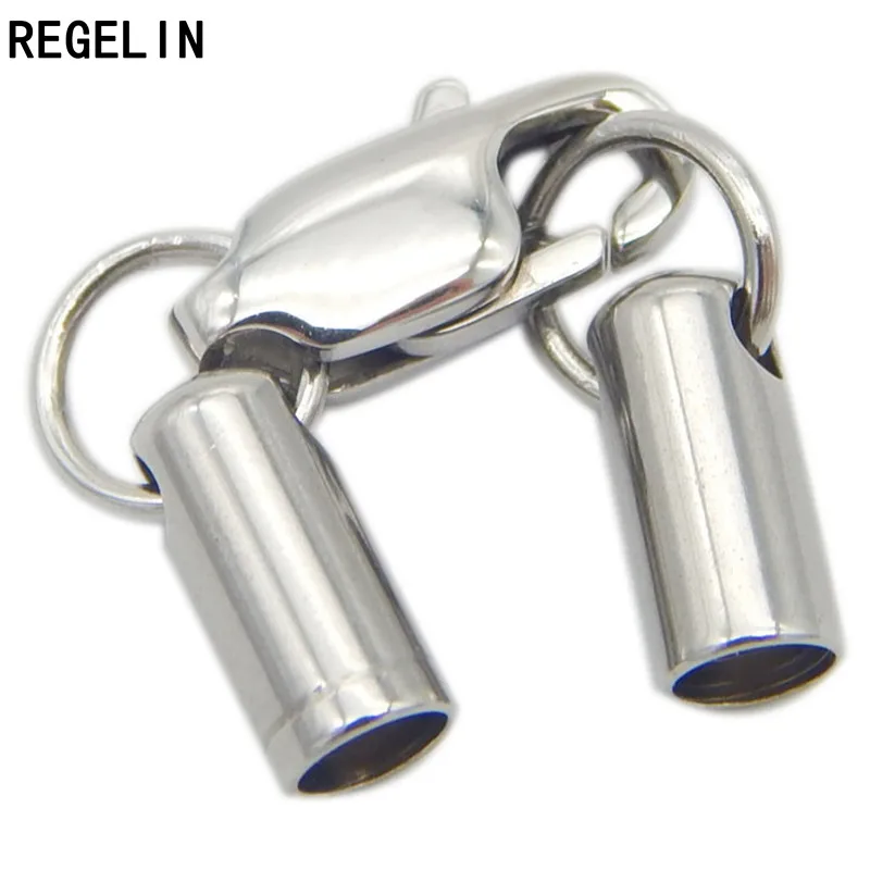 REGELIN нержавеющая сталь карабин застежки и крючки Застежки DIY кожаный шнурок для