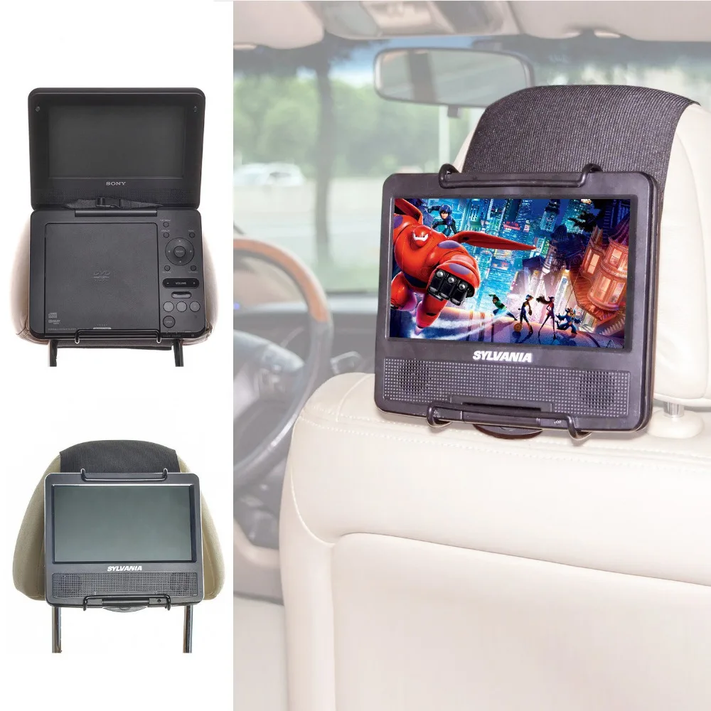 imágenes para Tfy coche universal reposacabezas soporte ajustable para 7-10 pulgadas reproductor de dvd portátil imágenes para Tfy coche universal reposacabezas soporte ajustable para 7-10 pulgadas reproductor de dvd portátil