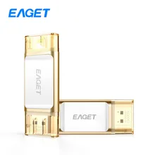Eaget i60 OTG USB 3.0 100% 32GB Flash Drives 64GB Pen Drive Memory Stick For iOS PC Tablet 128GB Pendrive U Disk For iPhone