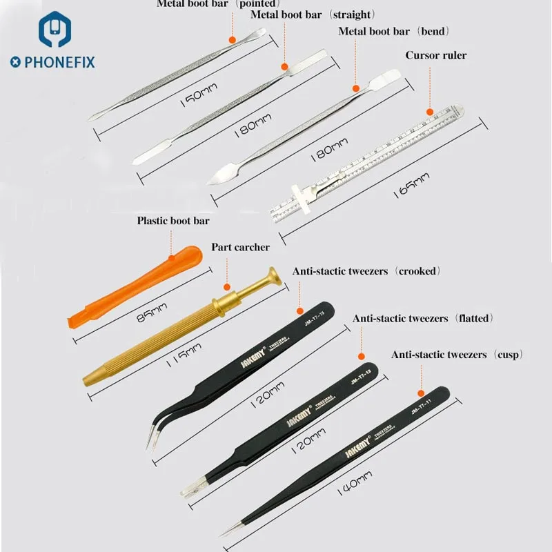 Сделай это сам профессиональный набор инструментов для ремонта JM-P01 для ремонта iphone, замена экрана, замена батареи отвертка
