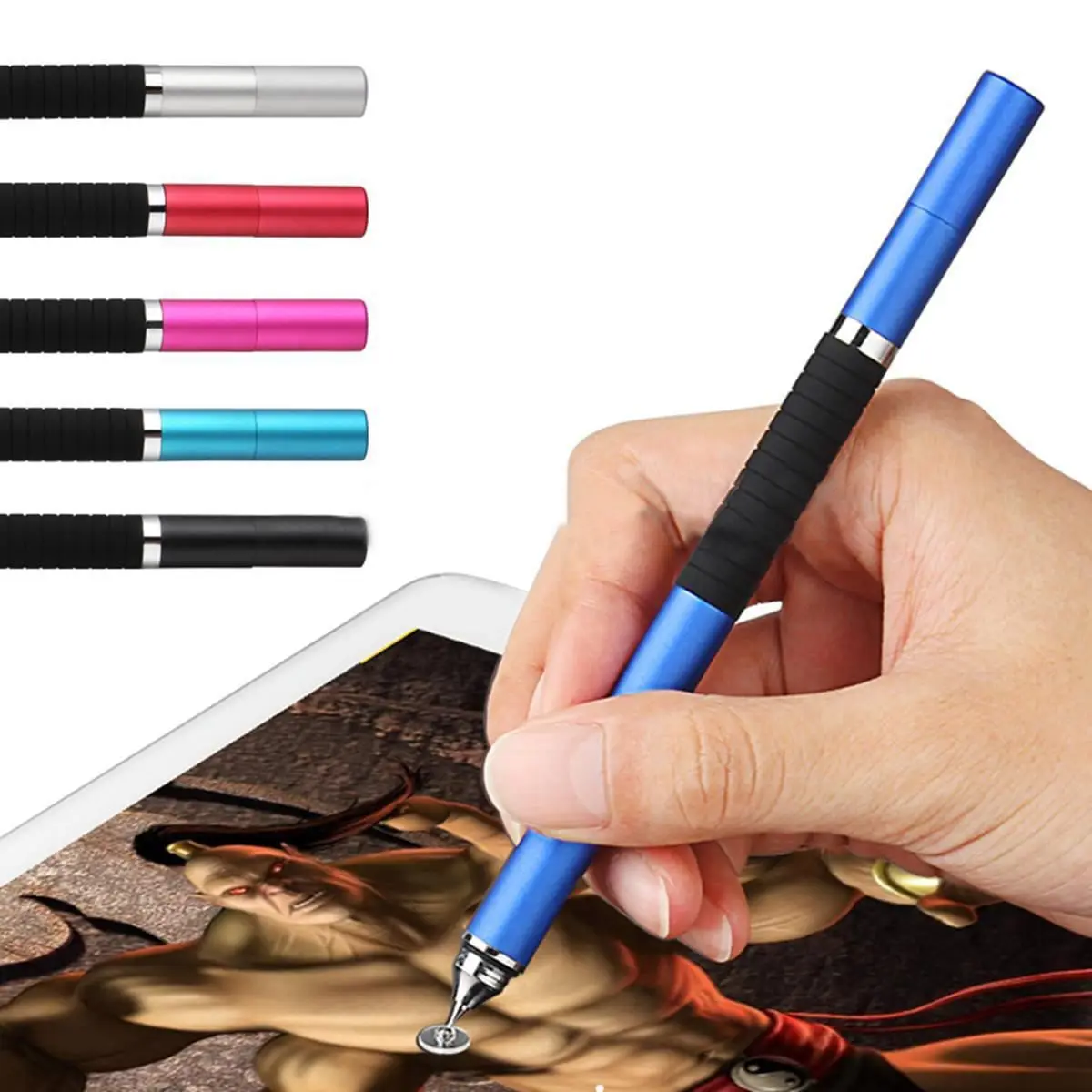 2in1 Precision Thin Capacitive Touch Screen Stylus Pen For iPhone Pad