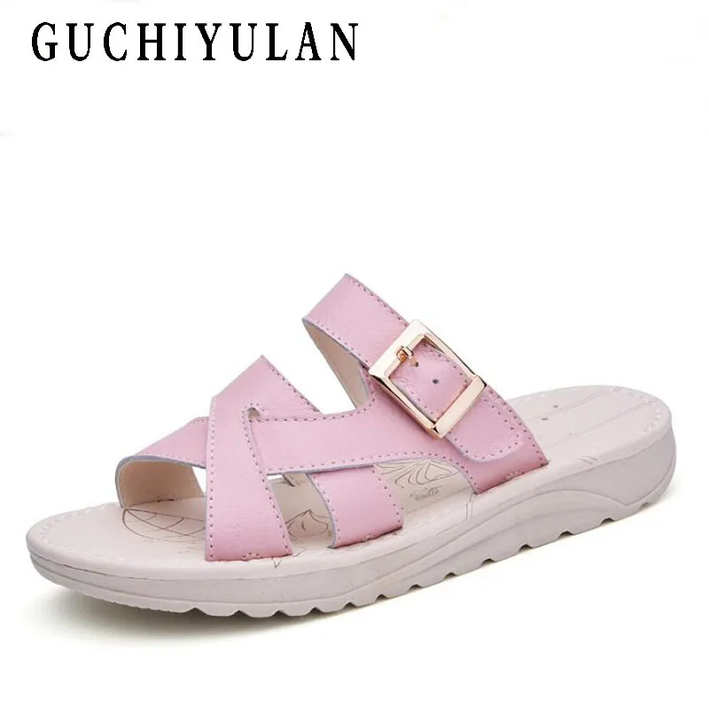 

bohemian sandals ladies shoes Handmade Genuine Leather Sandals Women Summer Comfortable sandals for women Soft Flat Slippers