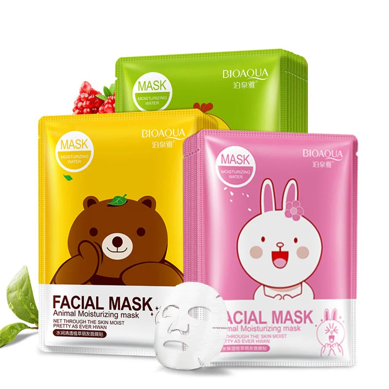 BIOAQUA Красная маска фрукты животные тушь для ресниц лица лечебная маска лист маски корейская косметика акне tony moly уход за кожей