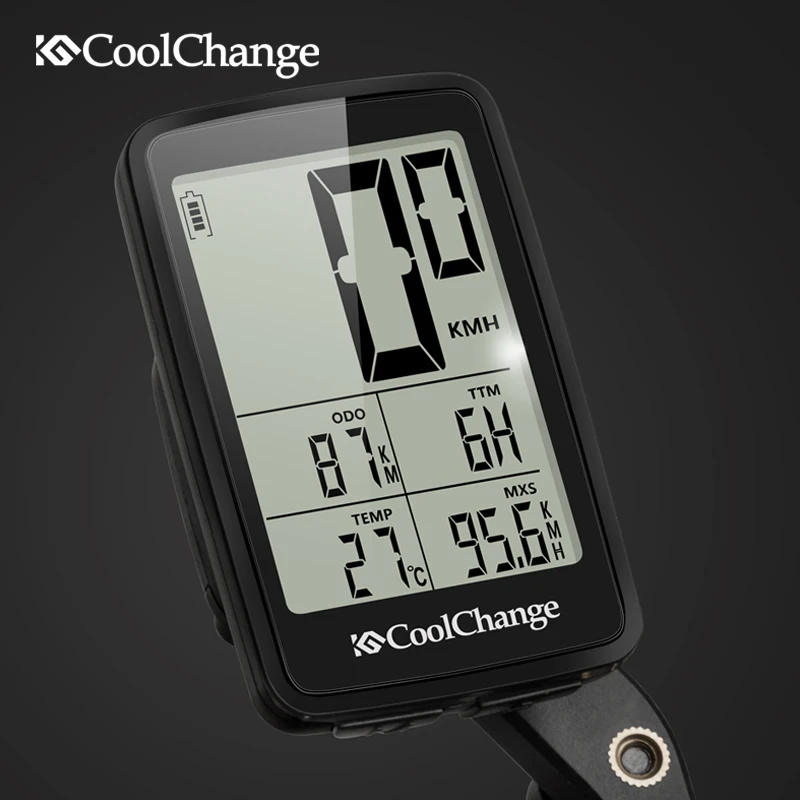 CoolChange Bicycle Computer Wired and Wireless Cycling Computer Speedometer Odometer Rainproof MTB Bike Computer USB Rechargable CoolChange Bicycle Computer Wired and Wireless Cycling Computer Speedometer Odometer Rainproof MTB Bike Computer USB Rechargable