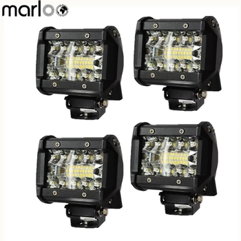 

Marloo 4 Inch 60W LED Work Light Bar Combo Offroad Motorcycle Foglights LED Light Bar For Pickup 4WD 4x4 ATV UTV SUV Jeep Truck
