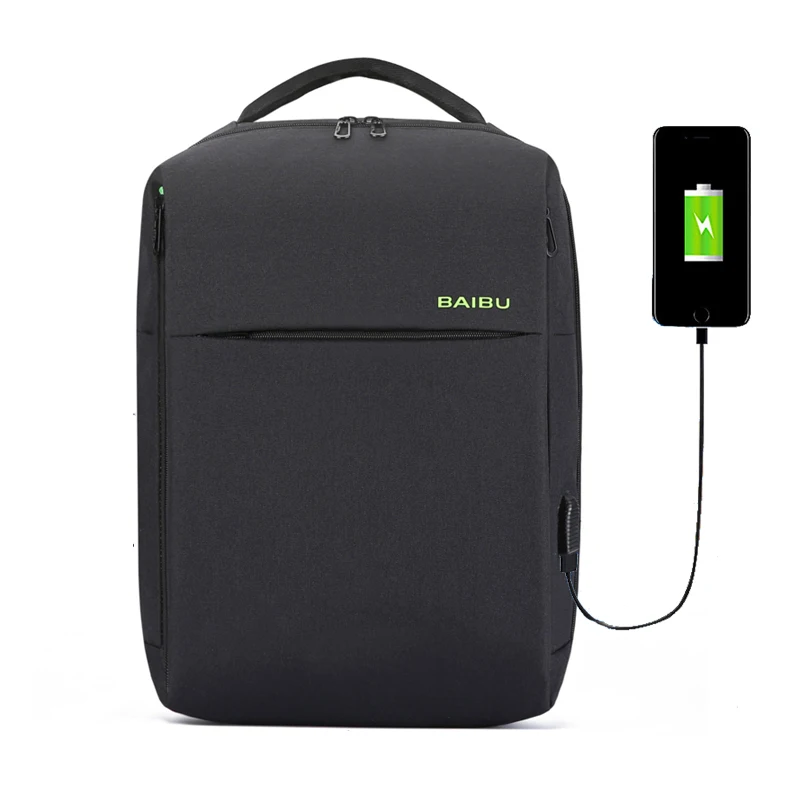 

Men Anti theft Business Backpacks USB Charging School Backpack for Teenagers Laptop Backpack Bags for Trip Youth Trend Schoolbag