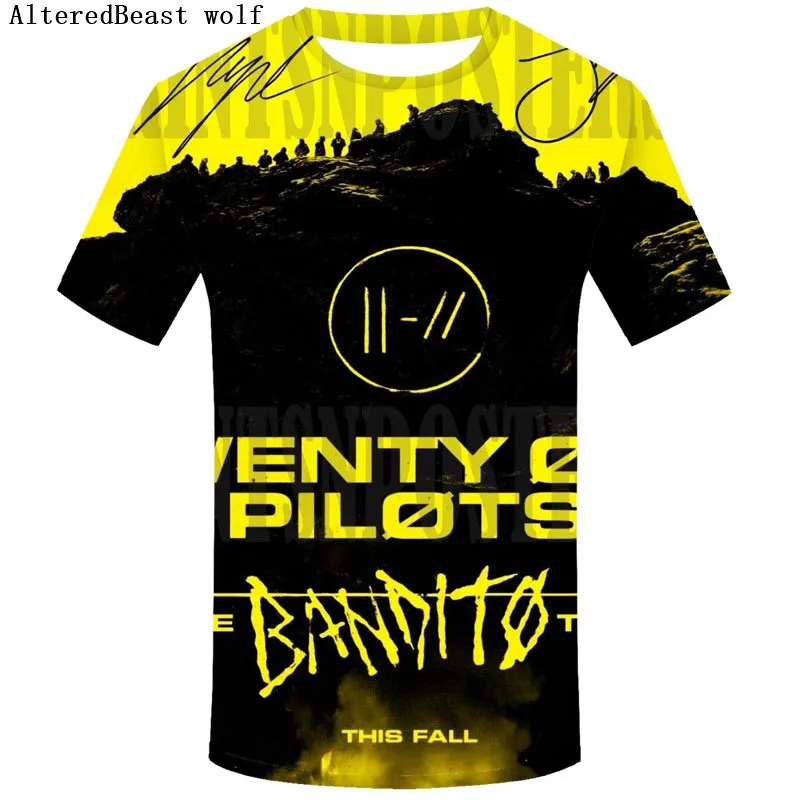 Мужская футболка с надписью Twenty one pilots в стиле Харадзюку уличная одежда топы для