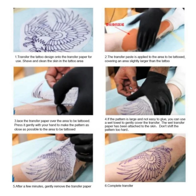 Татуировка переводная гелевая Татуировка Поставки крем для тела Татто для передачи бумажной машины аксессуары переводное мыло