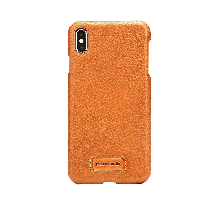 Чехол из натуральной яловой кожи Pierre Cardin для iPhone X XR XS Max роскошный Ультратонкий