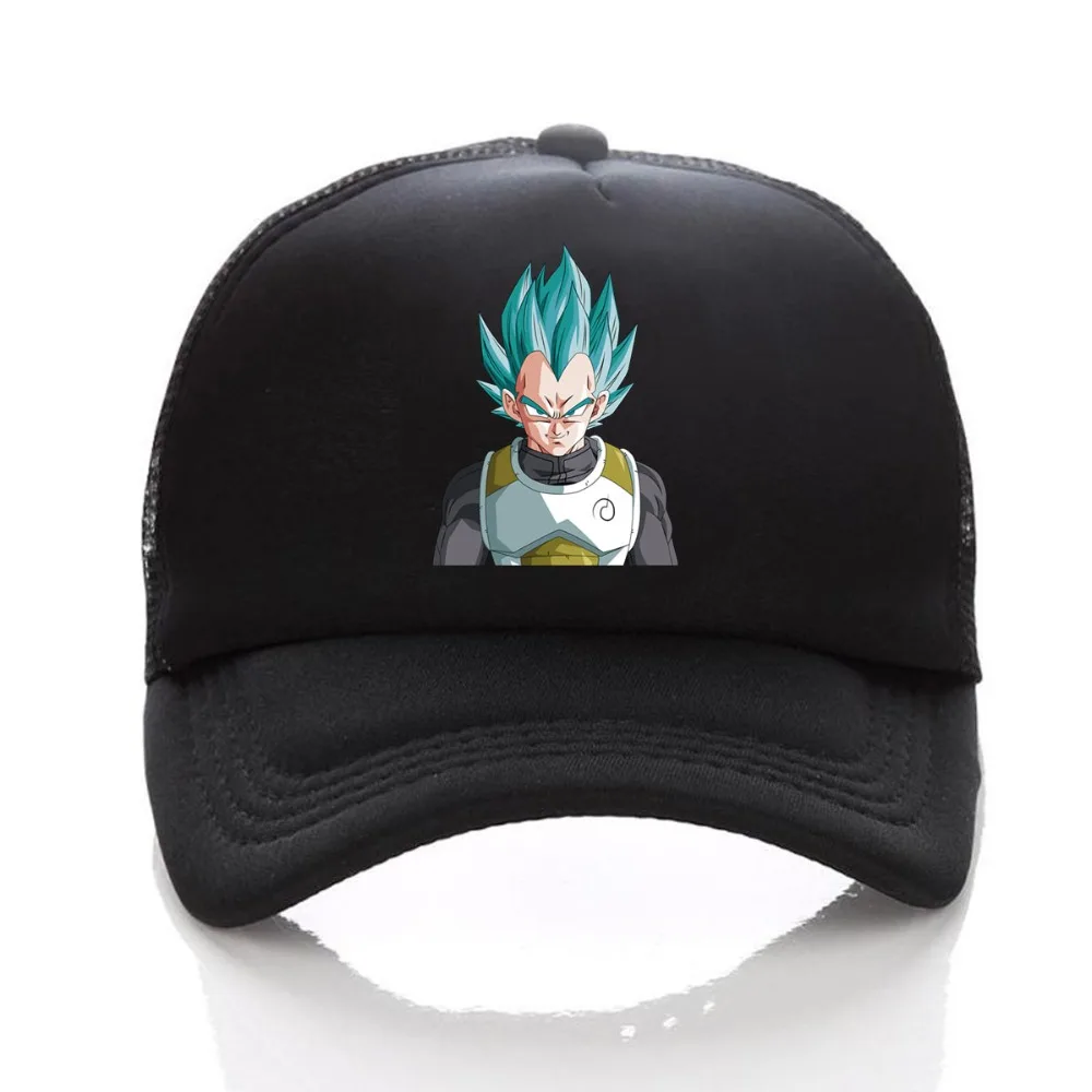 Японии аниме Dragon Ball Z шляпа Для мужчин Для женщин черный Snapback отрегулировать бейсбольную кепку аниме сын Goku Косплей девочки-мальчики мультфильм шляпа