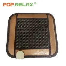 POP RELAX health care seat mattress tourmaline germanium jade roller far infrared electric heating computer chair sitting mat