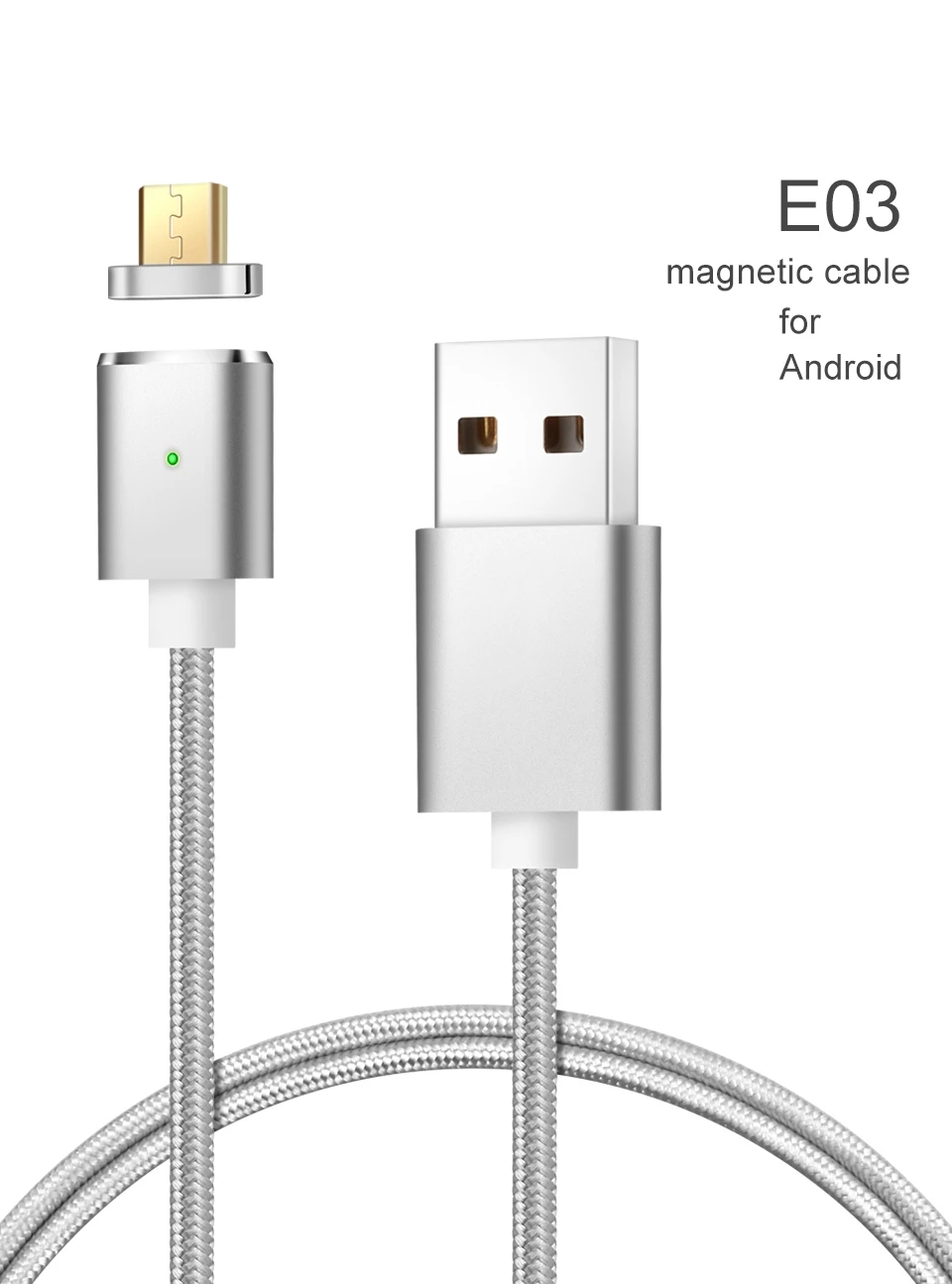 

RHOADA E03 Magnetic Charger Micro USB Cable For Xiaomi Huawei Android Mobile Phone Fast Charging Magnet Microusb Data Cable Wire