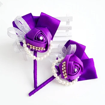 

10pcs/lot Newest crystal Groom corsage Companion corsage for wedding decoration