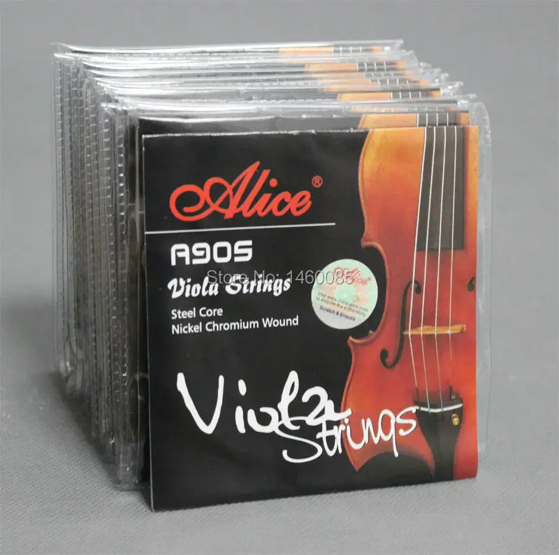 

10 Sets Alice A905 Steel Core Nickel Chromium Wound Viola Strings ADGC