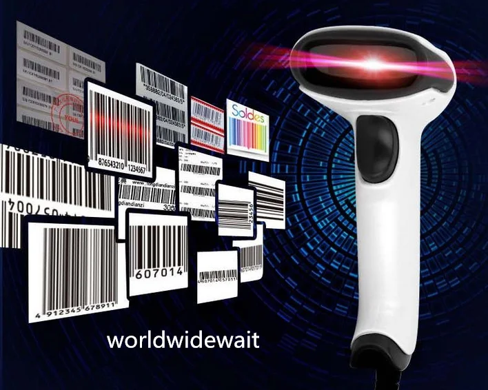 

Handheld Laser Scan Screen Barcode Bar Code Scanner Reader Gun