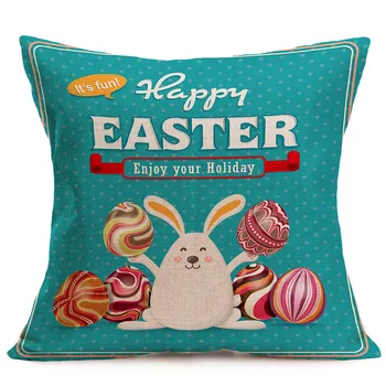 

2019 New Easter Sofa Bed Home Decoration Festival Pillow Case Cushion Cover 01.25