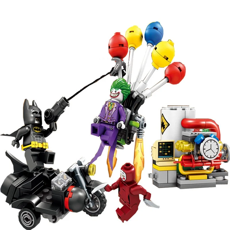 New Super Heroes Movie The Joker Balloon Escape DIY Model Building Kit Blocks Gifts 70900 font