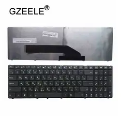 Gzeele Новый русский ноутбук клавиатура для ASUS k50c M60 M60W K61 K50 X5DI X5IC X5DC X66IC K50IN K70IN K50I K50AB RU черная рамка