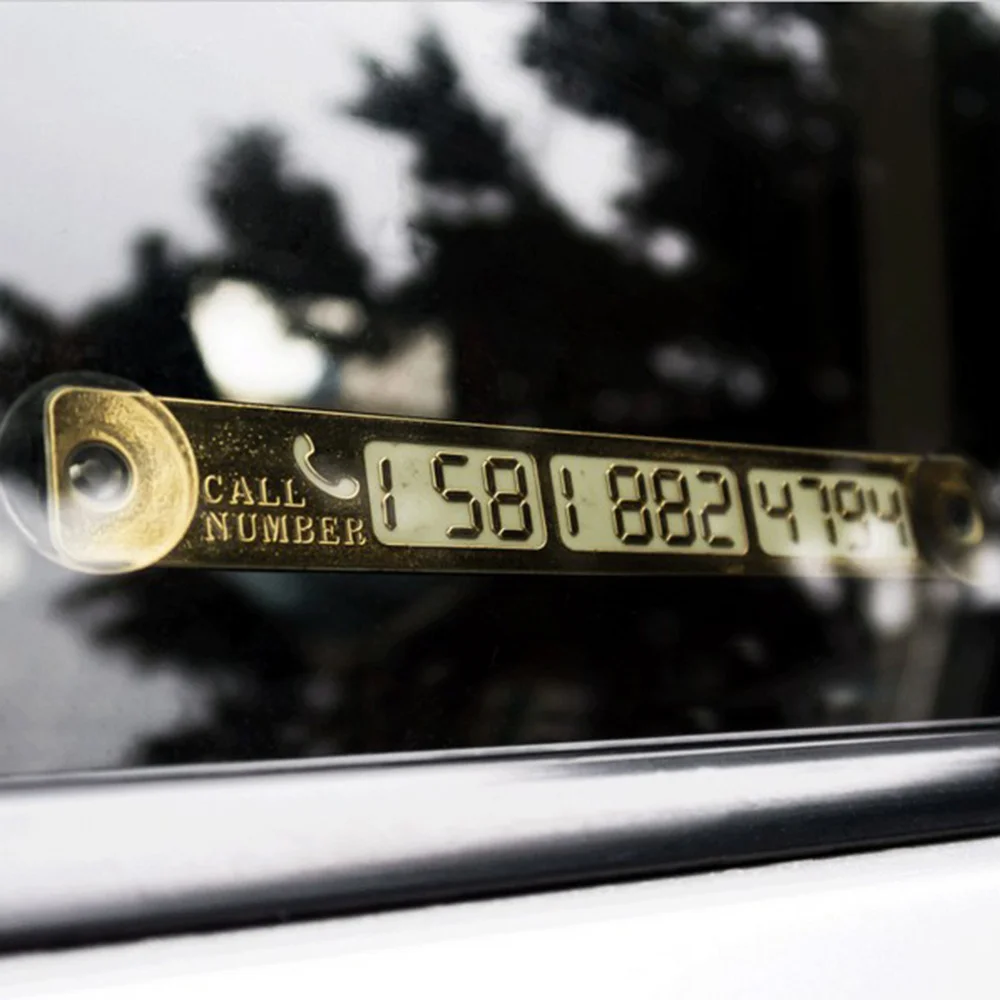

Luminous Temporary Parking Card With For Opel Astra G/GTC/J/H Corsa Antara Meriva Zafira Insignia Mokka Signum