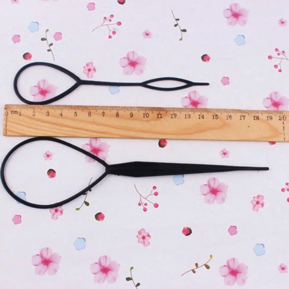 4pcs Magic Hair Braiding Twist Curler Styling Set Hairpin Holding Hair Braiders Pull Hair Needle Ponytail DIY Tool G0307