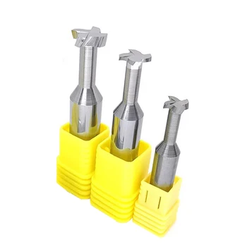 

Processed by tungsten steel full alloy T-slot milling cutter Hard aluminum copper wood special groove cutter