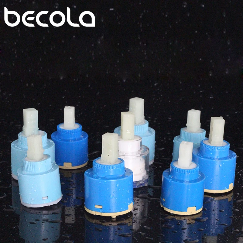 25/35/40mm Cartridge Valve Core Electric Heater Water Mixing Valve Faucet Cartridge Mixer Low Torque Faucet Accessories 2PC faucet cartridge