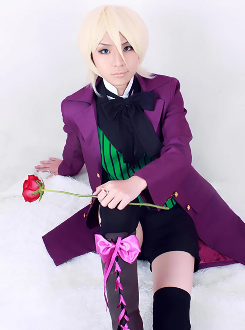 

Anime Black Butler Season 2 Earl Alois Uniform Trancy Cosplay Party Costume Customized Size