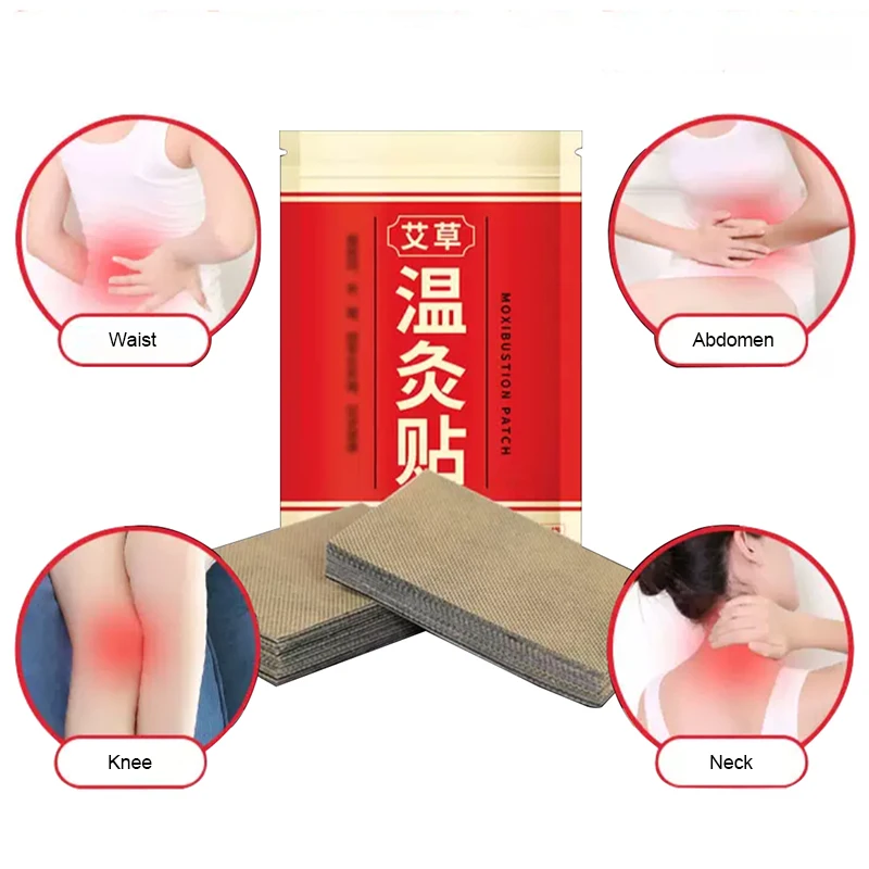 

40 pieces Moxibustion Heat Patch Shoulder Neck Waist Legs Rheumatoid Arthritis Warm Therapy Wormwood Moxa Stickers