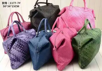 

free shipping casual tote bag sheepskin woven bag lady bag big shopping bag