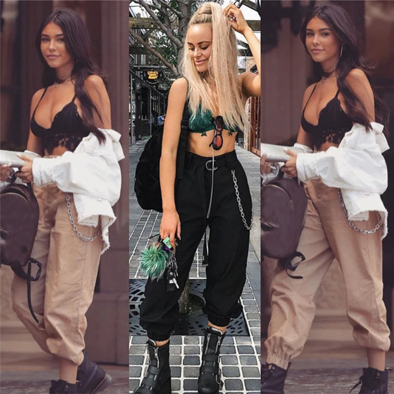 Womens Fashion Sportswear Long Pants Casual Harem Baggy Hip Hop Dance Jogging Sweat Pants Slacks Trousers Running Pants #4NV29 (24)