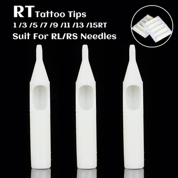 

50pcs RT Blue Mixed Sterile Disposable Tattoo Machine Gun Nozzle Tips Needle Tube For Tattoo Gun Needle Ink Cup Grip Kits