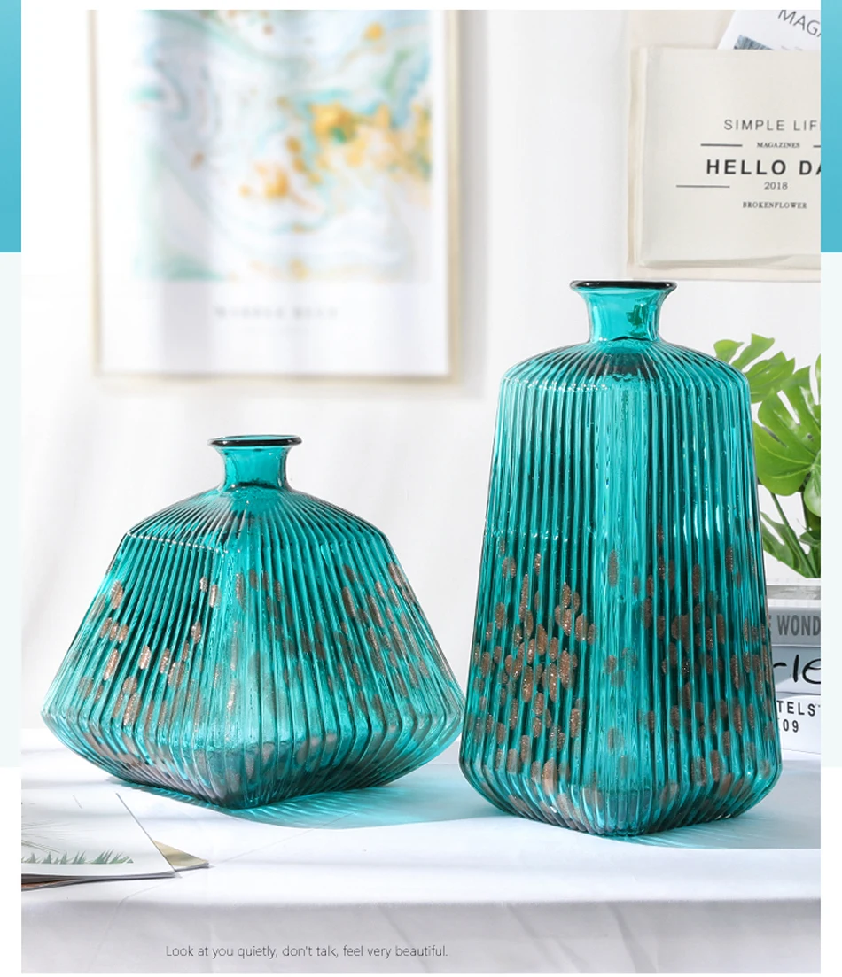 Высококачественная стеклянная ваза в скандинавском стиле, ручные художественные вазы для украшения дома, аксессуары, гидропонное стекло, контейнер, свадебные подарки