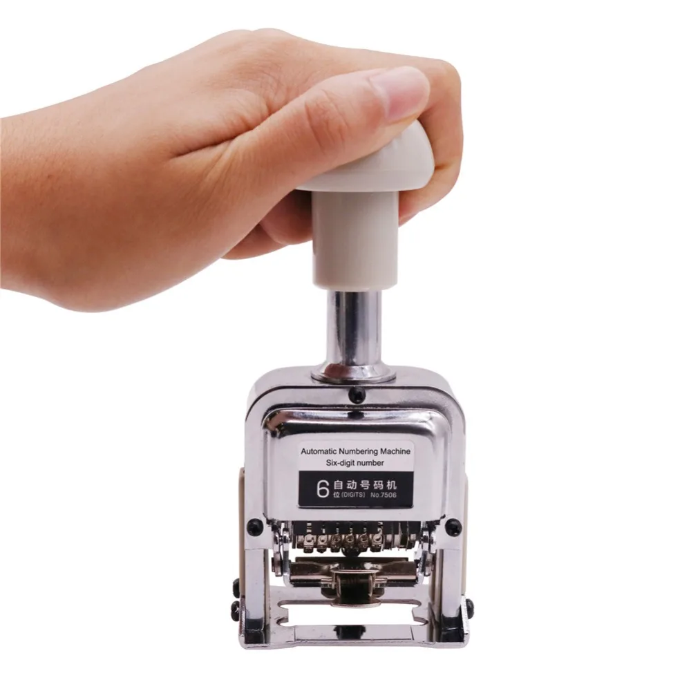 1 pcs 6 Digit numbering achine Manual encoder Office