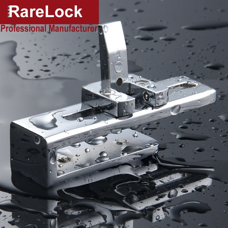 

Bathroom Glass Sliding Door Lock for Home Shower Room Balcony Baby Safety Accessories No Drilling Require DIY Rarelock MS519 h