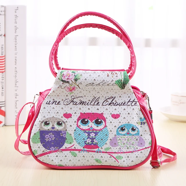 Cartoon Owl Family Printed Women Shoulder Bags Female Purse And Cartoon Owl Family Printed Women Shoulder Bags Female Purse And Handbags Kids S Mini Handbag Totes