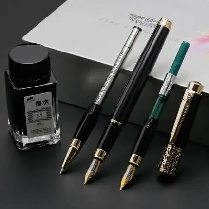 Iridium fountain pen three head ink gift box for students to practice business | Канцтовары для офиса и дома
