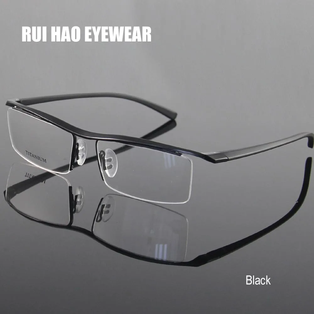 4 Color Prescription Eyeglasses Frames Titanium Eyeglasses Half Rimless