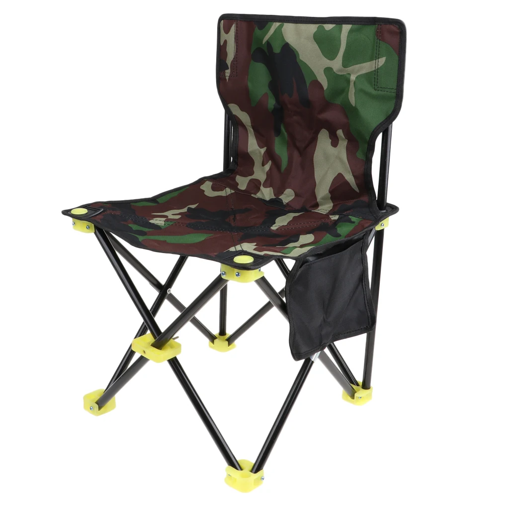 Fodable Camping Chair Outdoor Picnic Fishing Travel Portable Seat with Steel Frame Oxford for Garden Party Backyard Beach