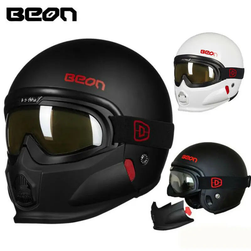 

BEON T-703 Motorcycle Helmet ECE Racing Helmet Kawasaki Helmet With Mask Goggles