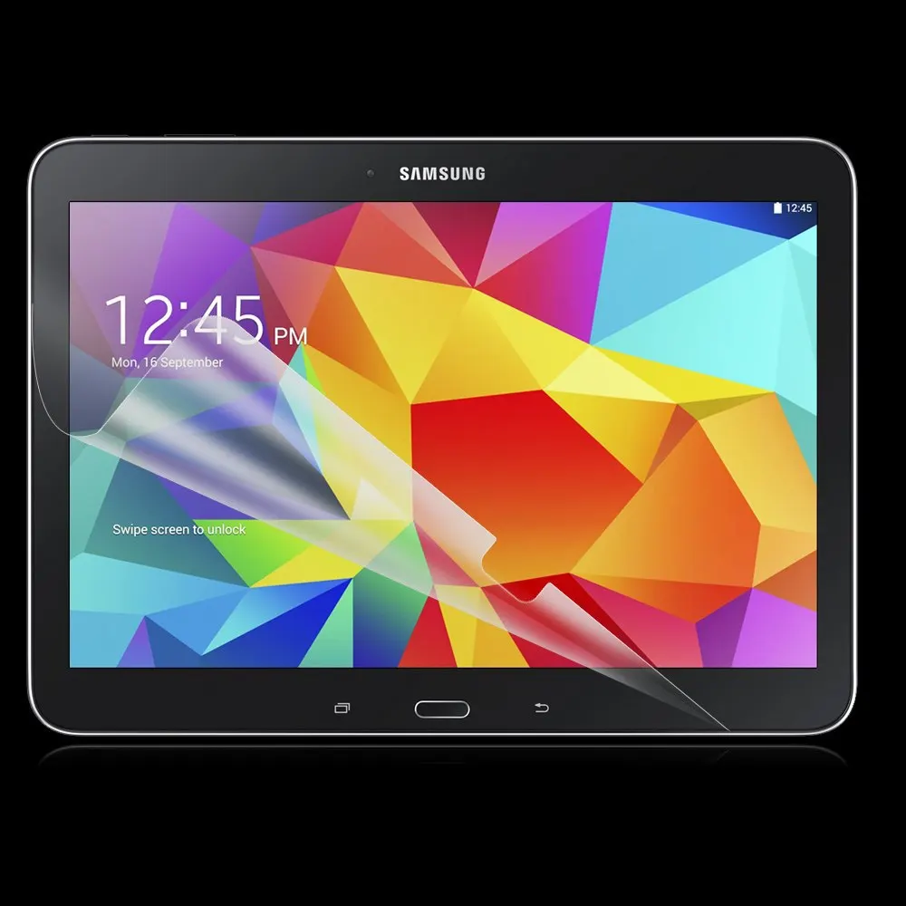 

Clear Glossy Screen Protector Protective Film for Samsung Galaxy Tab 4 Tab4 10.1 T530 T531 T535 SM-T530 Tablet + Alcohol Cloth