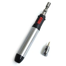 Регулируемый термостат пламени бутан газовый паяльник 12 мл ручка факел инструмент 1300 градусов ручной тепловой пистолет беспроводной паяльник оборудование