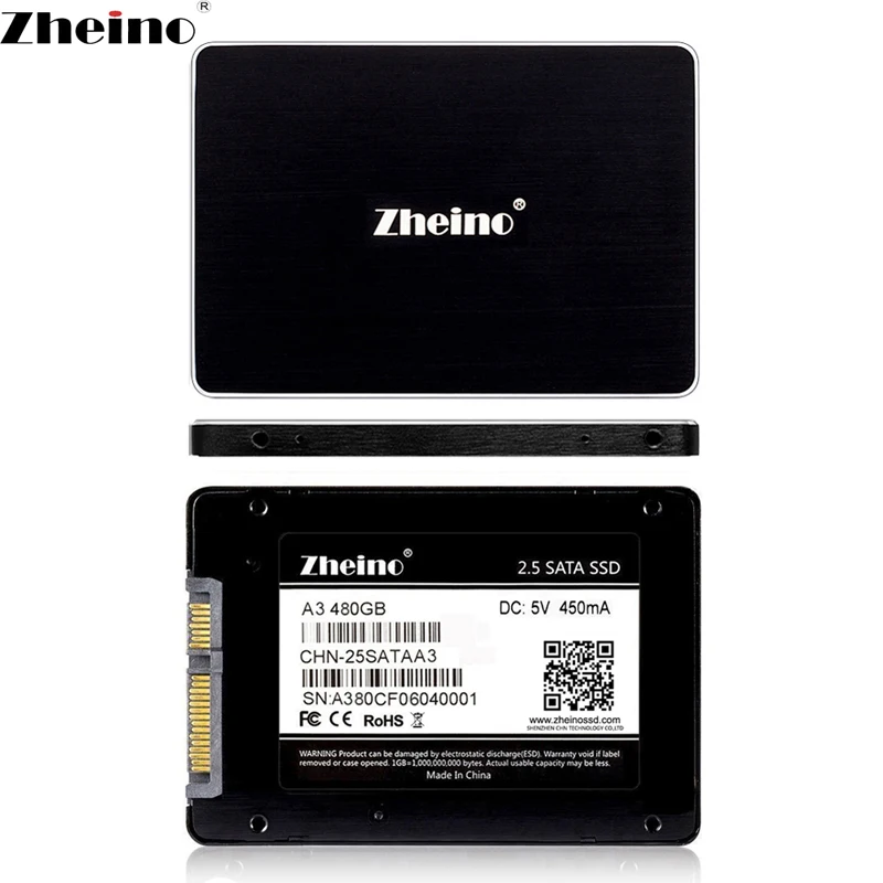 Acheter Zheino SATAIII SSD 480 gb Métal Shell 7mm Haute vitesse 2.5 pouce Interne Solid State Drive SSD Pour PC ordinateur portable De Bureau