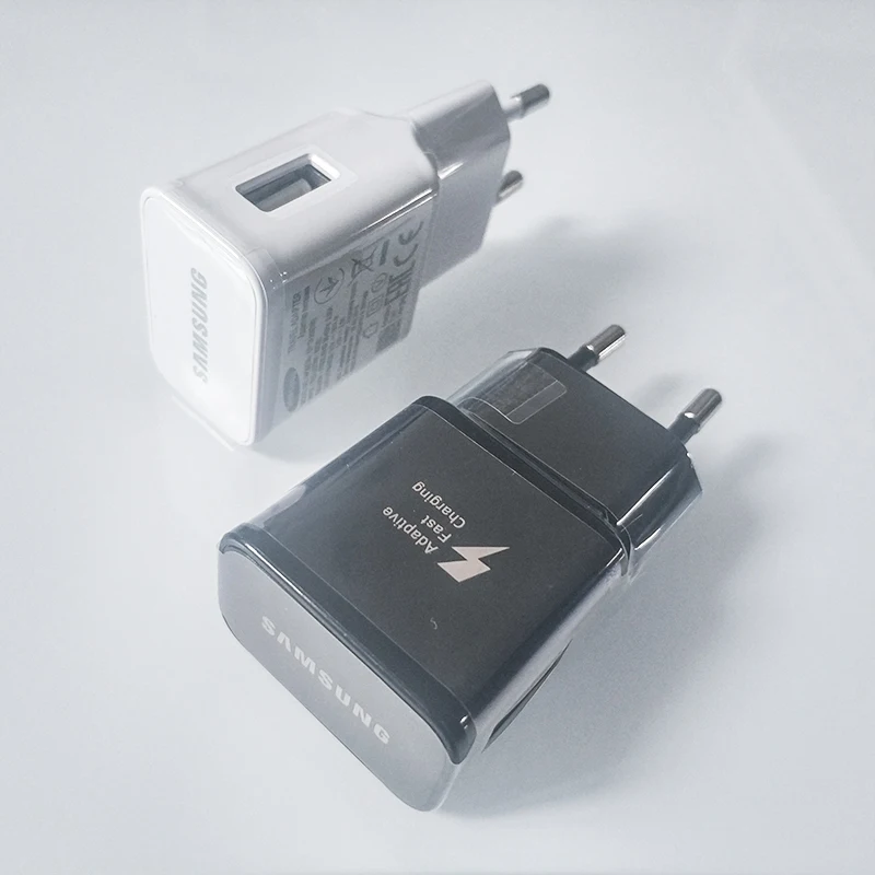 Быстрое зарядное устройство для samsung Galaxy s10 s9 S8 plus note 10 9 8+ A90 9 V/1,67 A Адаптивная Быстрая зарядка для путешествий USB адаптер type C кабель