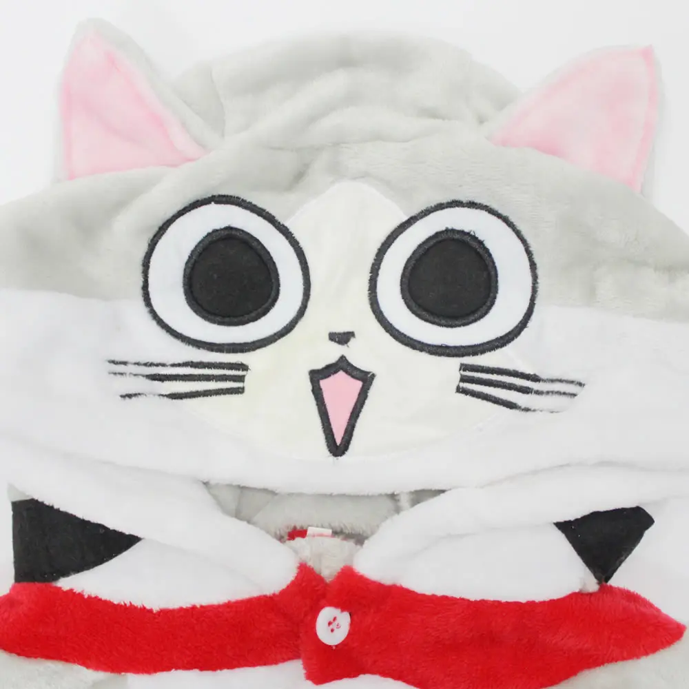 HKSNG Animal Adult Kigurumi Cheese Cat Pajamas High Quality Flannel Family Party Onesies Cosplay Costumes Kids Jumpsuits Kigu