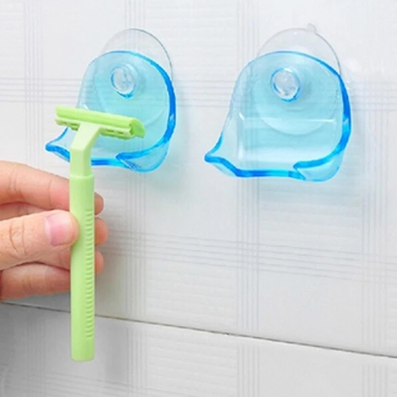 

New Convenient Home Practical Suction Cup Razor Rack Bathroom Razor Holder Suction Cup Shaver #256641