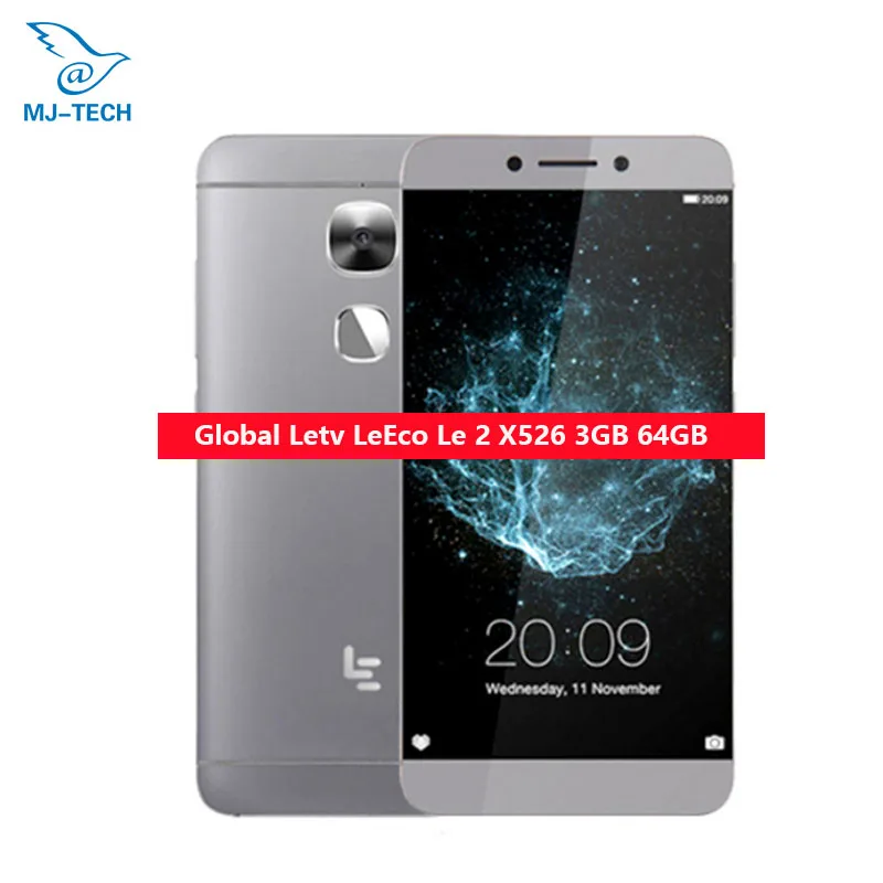 Global LeTV LeEco Le 2x526 3g 64G 5 дюймов Snapdragon 652 Восьмиядерный &quotFHD 16MP камера 3000 мАч батарея